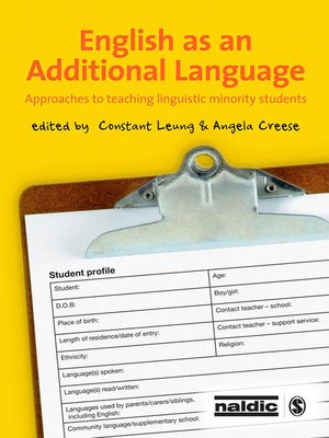 cover image of English as an Additional Language